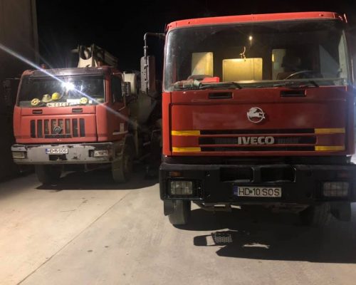 Turnare beton cu pompa in casa